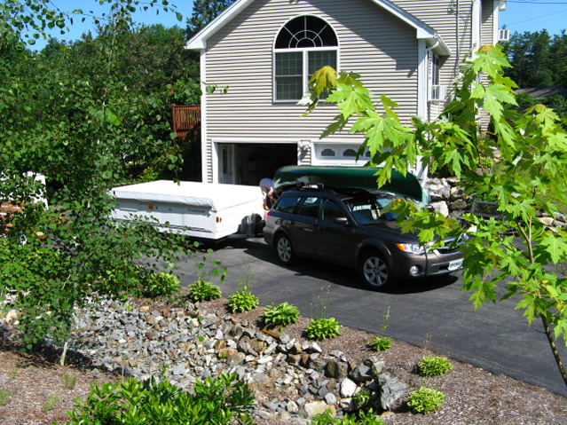 trailer and canoe